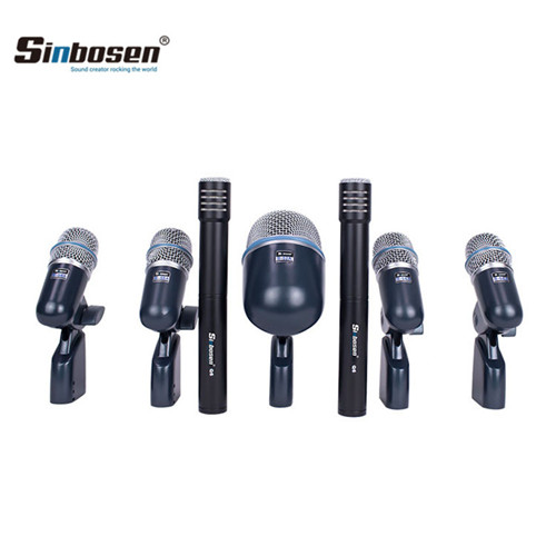Sinbosen 7 Piece Drum microphone kit BETADMK7-XLR professional wired dj microphone