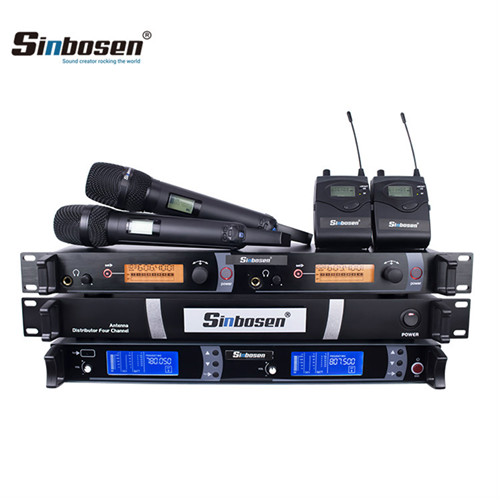 Sinbosen New Group Hg-890 Antenna Amplifier Sr2050 in Ear Monitor Skm9000 Wireless Microphone for Stage Equipment