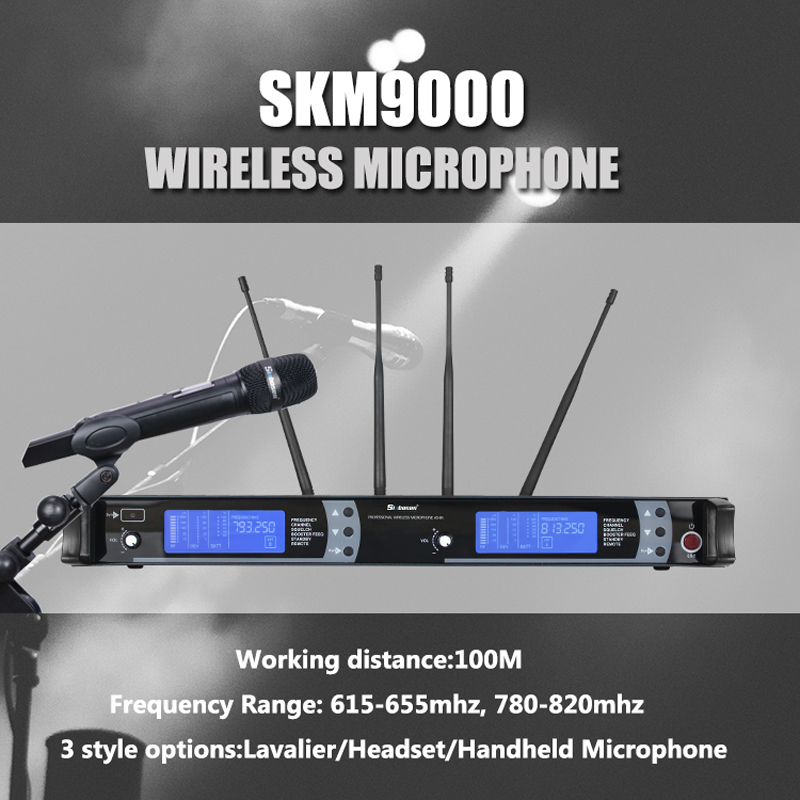 ¡Tu escenario depende de ti! ¡El micrófono inalámbrico SKM9000 trae voces reales!
