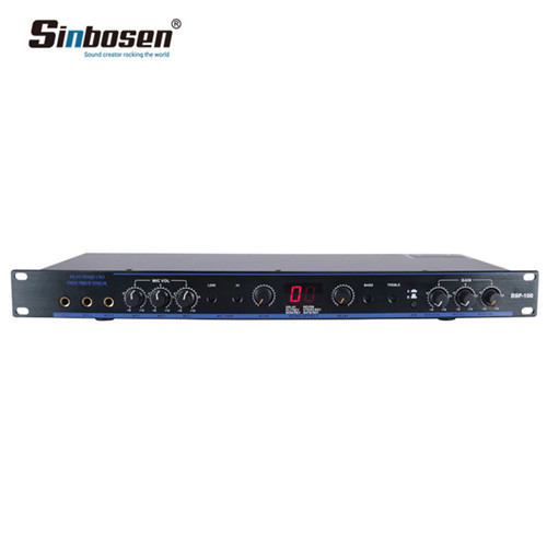 Sinbosen 2 entradas y 5 salidas DSP-100 Procesador digital profesional de audio para karaoke