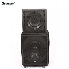 Altavoz de audio profesional Sinbosen S-118 subwoofer de graves coaxial de 18 pulgadas