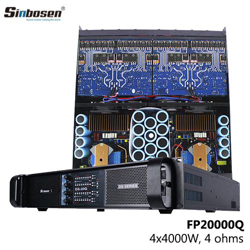 Hot sale Sinbosen 4000 Watt FP20000Q power amplifier price for dual best 18 inch subwoofer