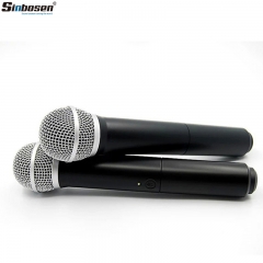 Sinbosen Professional L-88/P-58 Wireless Microphone 780-822 MHz Stage Karaoke UHF Microphone