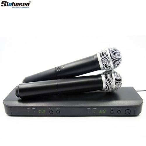 Microphone sans fil professionnel Sinbosen L-88/P-58 780-822 MHz Microphone UHF de karaoké de scène