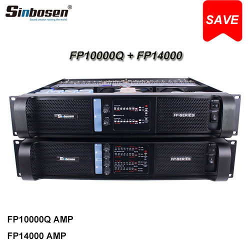 Sinbosen Amplifier Group 2 Channels Fp14000 4 Channels Fp10000q Professional Power Amplifier for Line Array