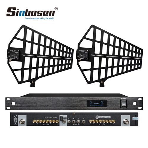 Système de microphone sans fil Sinbosen 500-950MHz 848S amplificateur d'antenne de microphone 8 canaux