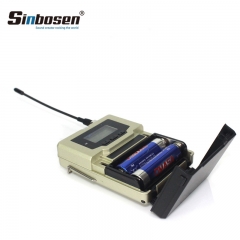 Sinbosen UHF 590-614.75MHz sistema de micrófono inalámbrico monitor de escenario portátil