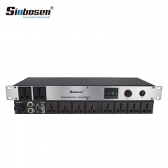 Sistema de som de áudio profissional Sinbosen 8 + 2 canais controlador de sequência de energia
