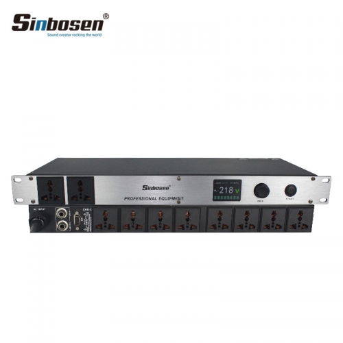 Système de son audio professionnel Sinbosen Contrôleur de séquence de puissance 8 + 2 canaux