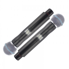 Microfone sem fio UHF Professional UR24D 770-820 MHz Sistema de microfone sem fio