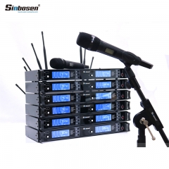 Amplificador inalámbrico profesional Skm9000 Micrófono con micrófono para auriculares con cable