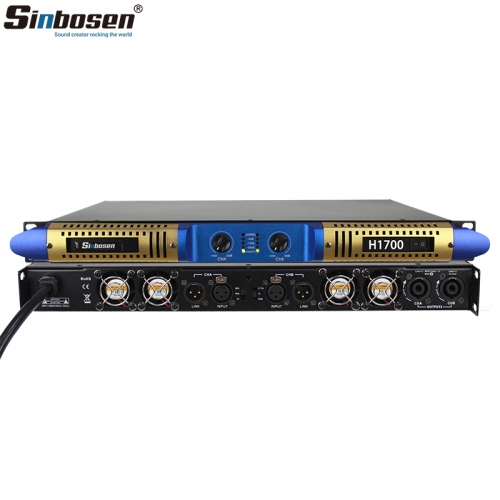 Sinbosen 2 ohms stable H-1700 Class D digital power amplifier for full range speakers