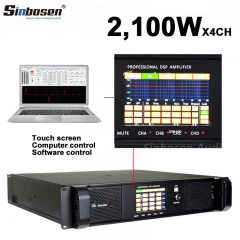 Sinbosen DSP10000Q 4 canales dsp amplificador de control remoto por computadora