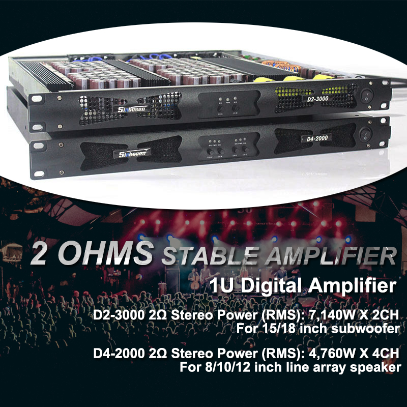 Why choose Sinbosen D2-3000 D4-2000 digital amplifier compared with other companies