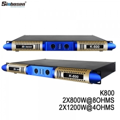 Sinbosen K-800 1U classe D Amplificateur de puissance numérique professionnel à 2 canaux