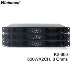 Sinbosen 4 canales 600w K4-600 K2-600 amplificador mezclador de potencia sistema digital para ktv club