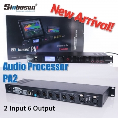 Procesador digital profesional DBX PA2 Procesador de audio de 2 entradas y 6 salidas