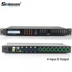 Sinbosen professional sound audio processor AD48 4 input 8 output digital speaker manage processor