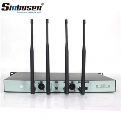 Sinbosen AD4D professionelles UHF-Funkmikrofon-Headset Lavalier-Mikrofon
