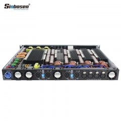 Sinbosen 2 ohms stable digital amplifier 4 channels D4-1800 professional 4300w class d amplifier