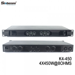 Sinbosenaudio sound system K4-450 digital 450w amplificador de 4 canales con micrófono inalámbrico altavoz de 10 pulgadas