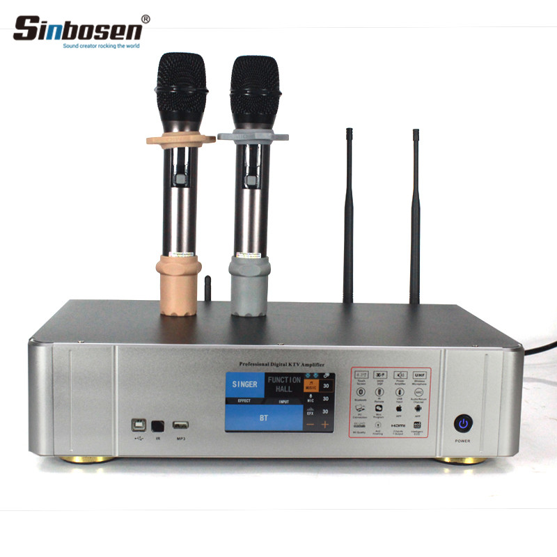 Sinbosen escenario karaoke amplificador micrófono procesador altavoces  sistema de audio equipo de sonido dj audio profesional