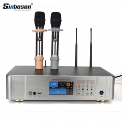 Amplificador de sistema de sonido de audio para el hogar sinbosen 450w con micrófono efector amplificador de dj y altavoz