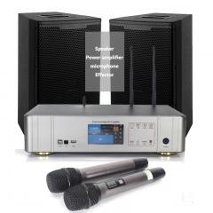 Amplificateur de système audio domestique Sinbosen 450w avec amplificateur dj effecteur de microphone et haut-parleur