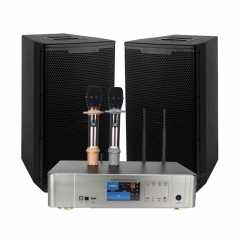 Amplificateur de système audio domestique Sinbosen 450w avec amplificateur dj effecteur de microphone et haut-parleur