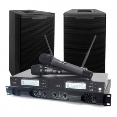 Sinbosenaudio sound system K4-450 digital 450w amplificador de 4 canales con micrófono inalámbrico altavoz de 10 pulgadas