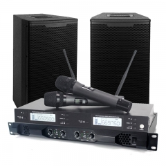 Sinbosenaudio sound system K4-450 digital 450w 4 channels amplifier with wireless microphone 10 inch speaker