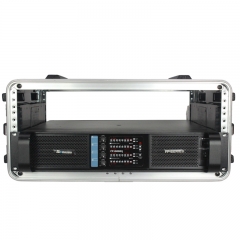 Amplificador de potência Sinbosen FP10000Q para 4 alto-falantes duplos de 15 polegadas