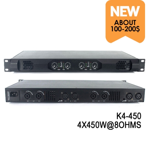 Amplificateur numérique 4 canaux 450w K4-450 amplificateur de puissance audio domestique 1u