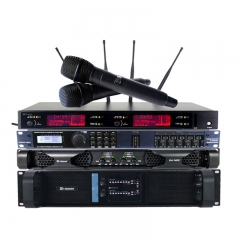 Sinbosen équipement de musique audio professionnel haut-parleurs alimentés microphone amplificateur système audio