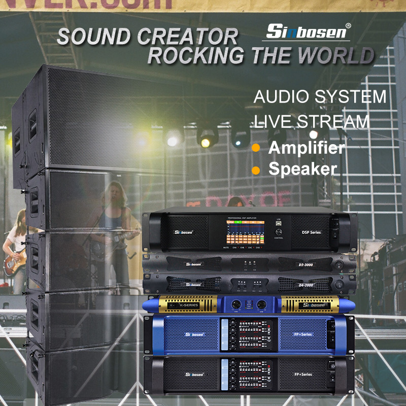 Amplificador Sinbosen e feedback do sistema de equipamento de áudio estéreo de alto-falante ativo dos EUA