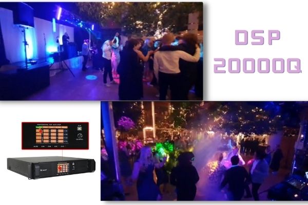The application of Sinbosen's Danish customer DSP20000Q amplifier at the banquet!