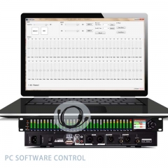 Áudio profissional do equalizador de processamento DSP de 31 bandas com controle de PC