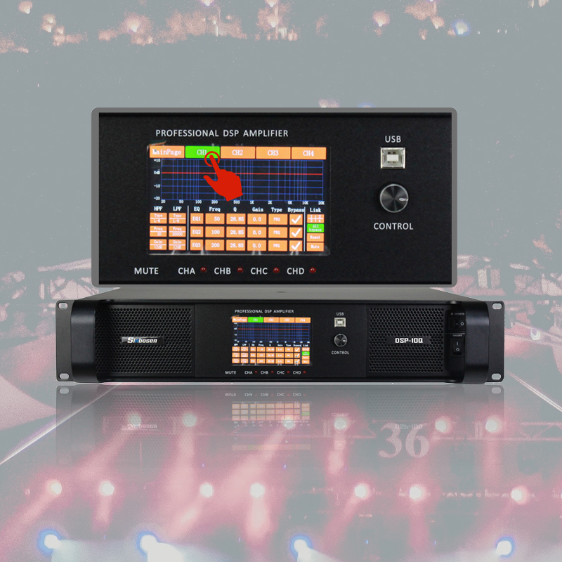 Equipo de música sinbosen audio profesional altavoces con sonido  amplificador de micrófono sistema de audio