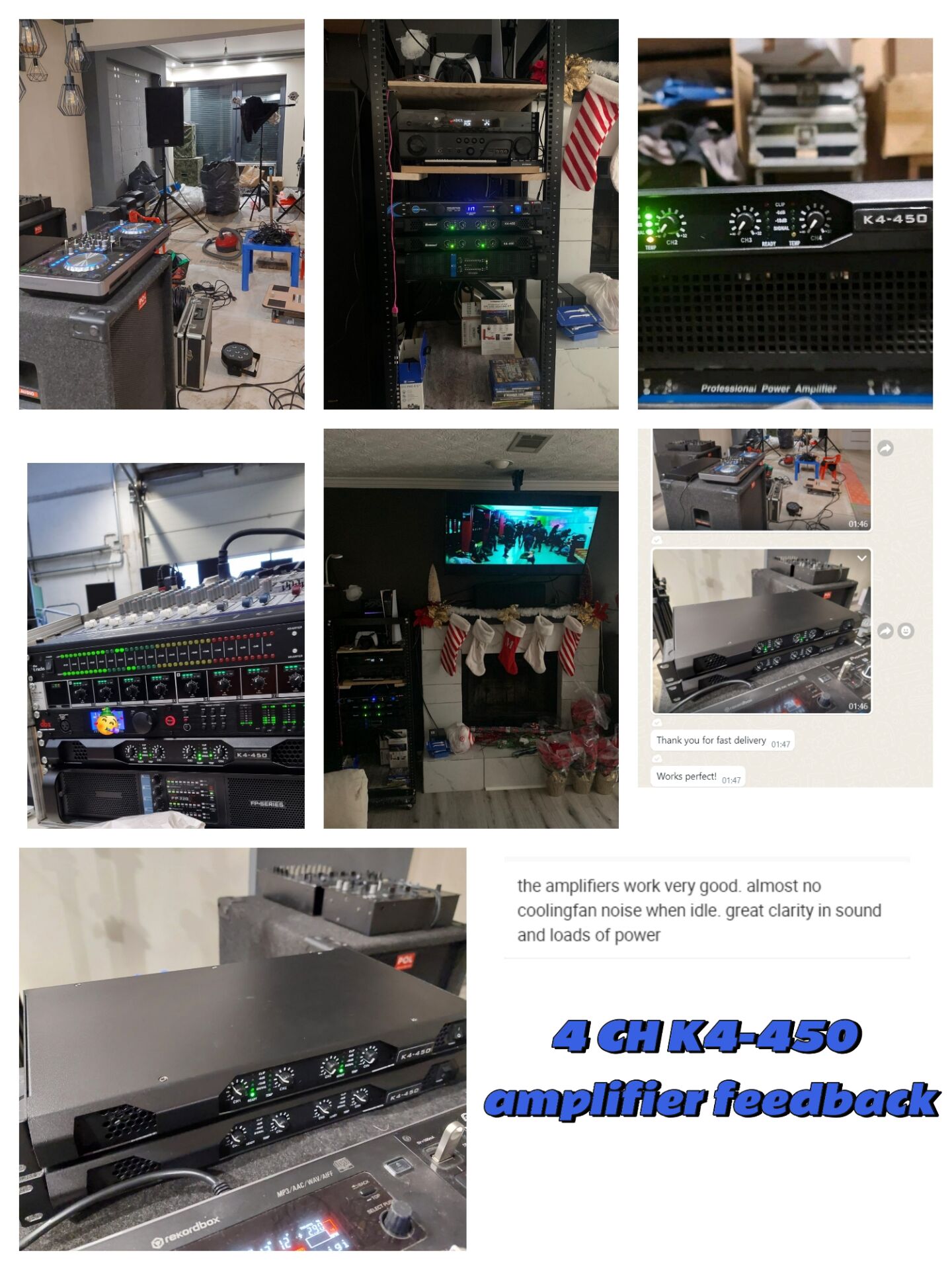 Digital amplifier K4-450 no coolingfan noise when idle