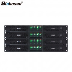 Sinbosen K4-1400 1U Amplificador de potencia digital de 4 canales Clase D 1000W Amp