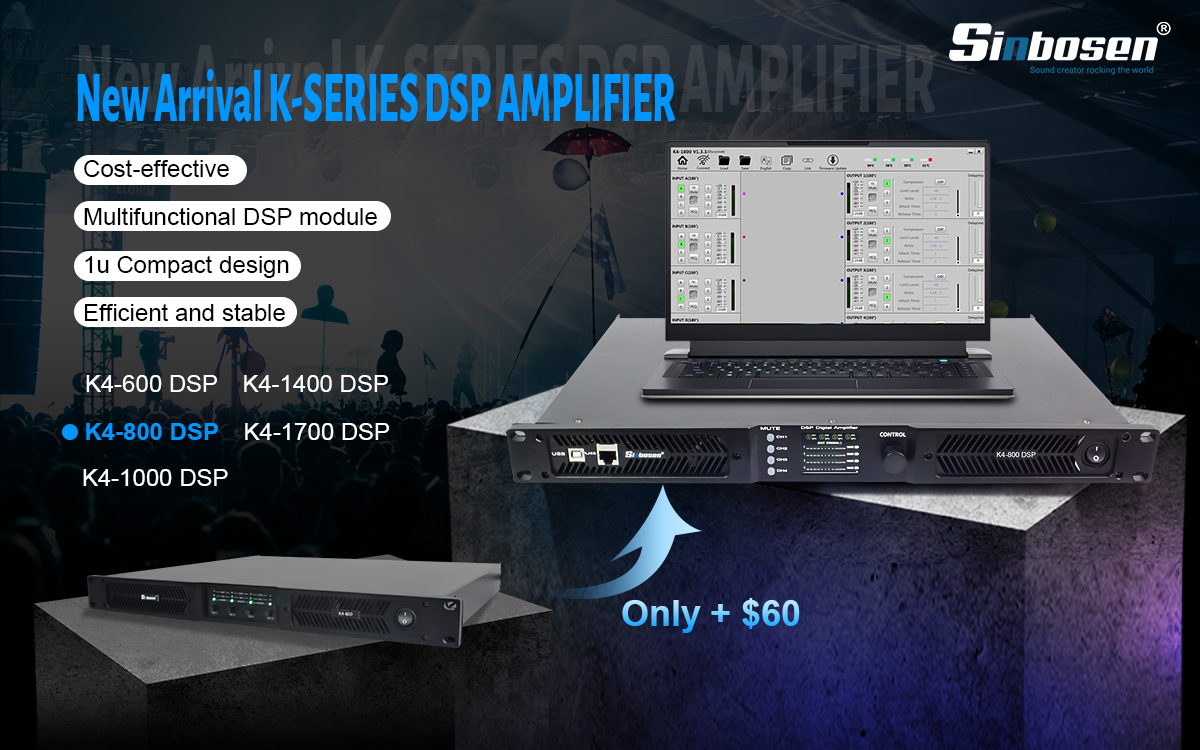 Amplificador Digital Série K4 com DSP! Nova chegada!