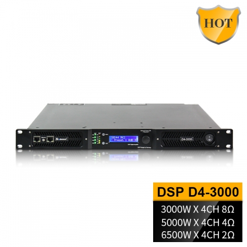 D4-3000 DSP Sound Audio 2 ohms stable High Power Digital Amplifier