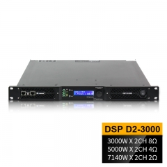 Amplificador digital de alta potência estéreo de alta qualidade D2-3000 DSP