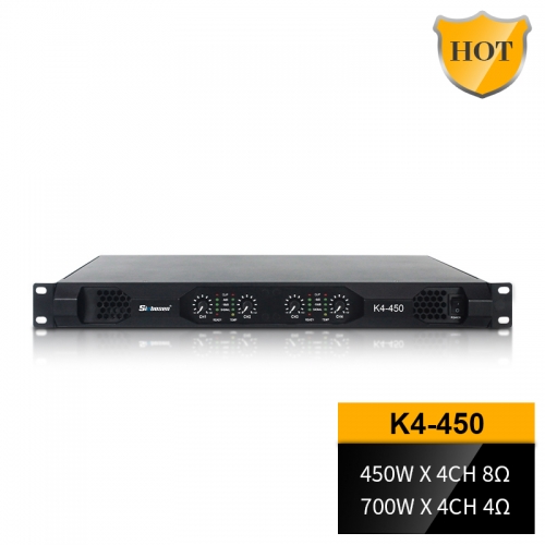 4-канальный цифровой усилитель 450 Вт K4-450 1u домашний аудио усилитель мощности