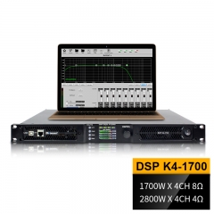 Amplificador de audio portátil K4-1700 DSP de alta eficacia Clase D Pa