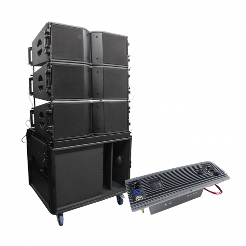 Duales 10-Zoll-Line-Array-Audiosystem mit aktiver Stromversorgung