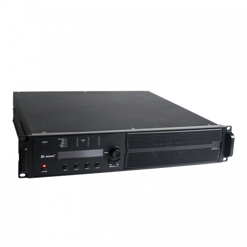 Predefinições de parâmetros DSP de controle de software Amplificador de alta potência AES/EBU Pro