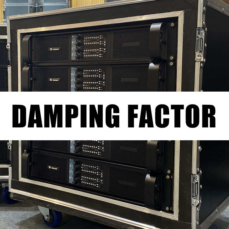 ¿El factor de amortiguación del amplificador de potencia profesional?