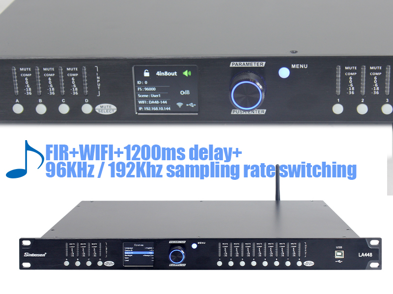 Neu eingetroffener Audioprozessor mit umschaltbarer FIR-Abtastrate!