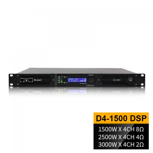 D4-1300 DSP Amplificador de potencia compacto y multifuncional Line Array Clase D